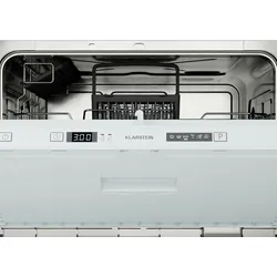 Klarstein Havasia UV 6 Secret Einbau-Geschirrspüler | kompakt | 6 Gedecke | UV-Licht | 6 Programme Schwarz