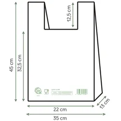 MONOUSO - Hemdchenbeutel Home Compost “Classic” 35x45cm 17,5μm (100 Stück)
