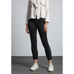 7/8-Jeggings, in Velouroptik, Gr. 40 - Länge 28, black, , 41344250-40 Länge 28