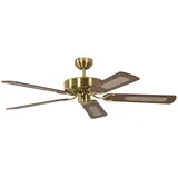 Pepeo Potkuri 132 cm Deckenventilator 58 W messing seidenmatt/eiche/eiche-rattan