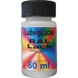 Ludwiglacke RAL 9005 Tiefschwarz matt Lackstift 60ml mit Pinsel