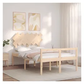 vidaXL Seniorenbett mit Kopfteil 120x200 cm Massivholz