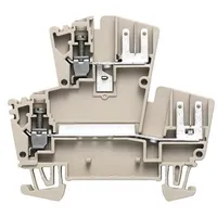 Weidmüller 1021600000 Doppelstockklemme Schrauben Dunkelbeige 100St.