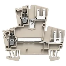 Weidmüller 1021600000 Doppelstockklemme Schrauben Dunkelbeige 100St.