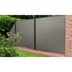 BPC Steckzaun Herning - Grau  - aus BPC (Bamboo Polymer Composite)