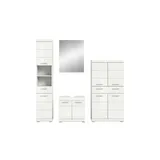 Möbel Kraft Badmöbel-Set Schloonsee 186 x 191 cm Weiß