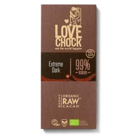 Lovechock Extreme Dark 99% Rohkostschokolade bio