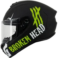 Broken Head Integralhelm Adrenalin Therapy 4X Schwarz-Weiß Matt