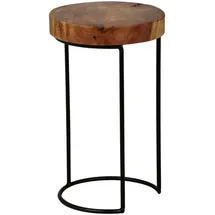 Wohnling Beistelltisch Akola Braun Sheesham 28 x 45 cm