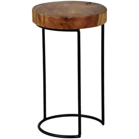 Wohnling Beistelltisch Akola Braun Sheesham 28 x 45 cm