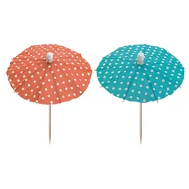 Papstar 10 Deko-Picker 10 cm farbig sortiert "Eisschirmchen Dots"