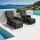 Tectake tectake® Rattan Sitzgruppe Benissa 2+2