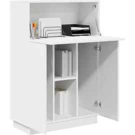 vidaXL Schreibtisch mit Tür Weiß 71.5 x 31.5 x 106.5 cm Holzwerkstoff