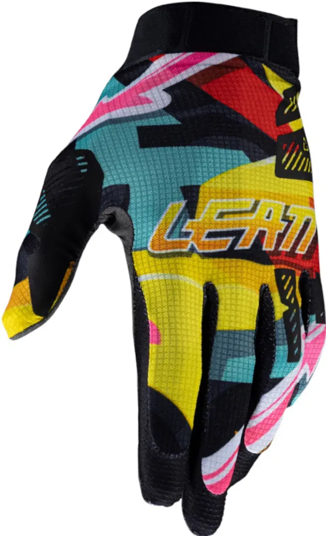 Leatt 1.5 GripR Carnival 2025 Motocross Handschuhe, rot-blau-gelb, Größe 2XL für Männer