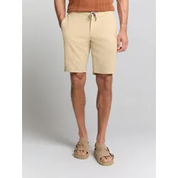 Shorts NO EXCESS "No Excess Leinen-Shorts", Herren, Gr. XXL, beige (sand), 55% Leinen, 45% Baumwolle, Hosen