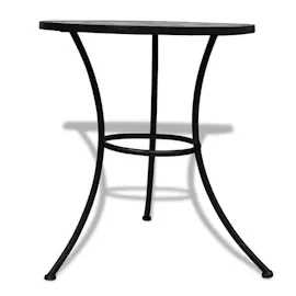 vidaXL Bistrotisch Ø 60 x 70 cm schwarz/weiß