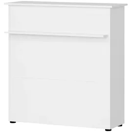 Schildmeyer MÖBELPARTNER Empfangstheke 400 3 Türen und Fachböden, weiß 107,0 x 44,0 x 110,5 cm