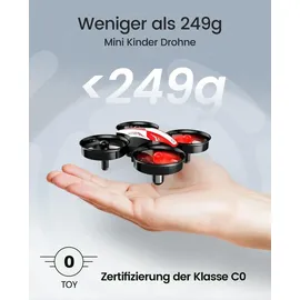 Holy Stone HS210 Mini Drohne für Kinder Anfänger,RC Quadcopter mit 3 Akkus Lange Flugzeit,Automatische Höhenhaltung,3D Flips,Headless Modus