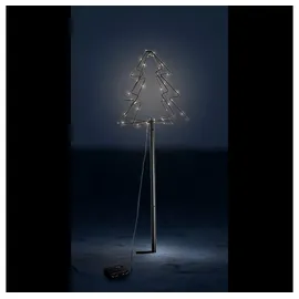LINDER EXCLUSIV LEX 3D Gartenfigur Gartenstecker Beleuchtung LED warmweiß Weihnachtsbaum Baum