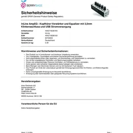 InLine AmpEQ HiRes Audio Kopfhörer-Verstärker und Equalizer
