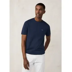 Façonnable für Herren. FM510017 T-Shirt Unveränderlich navy (XXL), Lässig, Baumwolle, Kurzarm, Marine