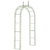 CLP Rosenbogen, Grün, Grün, Metall, 147x264x37 cm, Gartenzubehör, Gartendeko