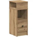 vidaXL Nachttisch mit Schublade Artisan-Eiche 25x31x66 cm,