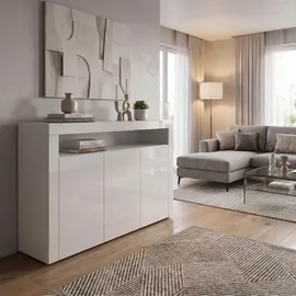 Vladon Sideboard 155 x 92 x 40 cm Weiß