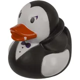 Witzige Badeente in verschiedenen Motiven, Lustige Quietscheente für Erwachsene & Jugendliche, Deko Gummiente als Party-Gag & Geschenk (Fußball, Geburtstag, Hochzeit, Cowboy, Polizei) (Vampir)