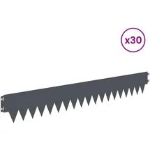 vidaXL Raseneinfassung 103 x 15 cm 30 Stück grau