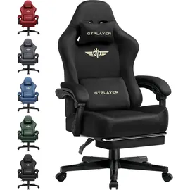 GTPLAYER Stoff Schwarz