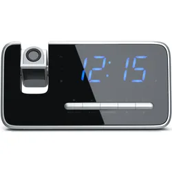 Brandson Radiowecker, FM Radio Wecker, Projektionsanzeige, 4,7` LED-Display, Auto/OFF-Dimmer