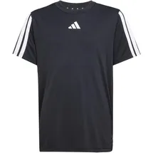 adidas Train Essentials 3-Streifen Jungen T-Shirt, schwarz