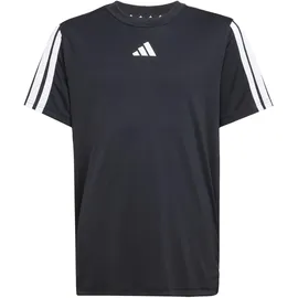 adidas Train Essentials 3-Streifen Jungen T-Shirt, schwarz
