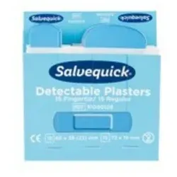 CEDERROTH Salvequick Nachfüllpackung Strip-Fingerkuppe, detektierbar 35 Stück
