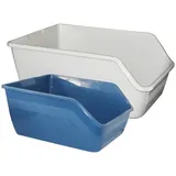 Pawise Katzentoilette High-back Litter pan L Blau