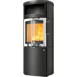 Kaminofen Hark 44-5.8 GT ECOplus RUA 5 kW - Ofenkacheln: deco-schiefer - Korpus: graphit/verchromt