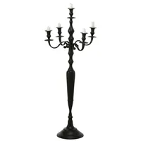Boltze Kerzenhalter Victoria schwarz, H105 x Ø45 cm