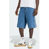 adidas FIREBIRD ADICOLOR DENIM SHORTS - Blue Denim / Blue / Blue - 28"