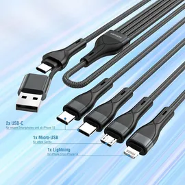 4smarts USB-C auf USB-A 1,2 m Schwarz