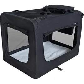 Estexo Hundebox Faltbox XXXL Transporttasche faltbar Tierbox Hunde Schwarz