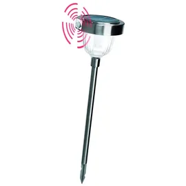 esotec Solarleuchte Edelstahl 61,0 cm inkl. Dämmerungssensor grau