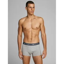 JACK & JONES 5er Pack Trunks mit Stretch-Anteil im 5er-Pack, Dunkelgrau Melange