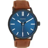 Oozoo Herren Armbanduhr OOZOO Timepieces Analog Leder braun UOC11401 | Braun