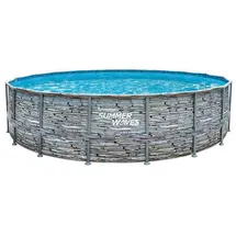 Summer Waves Elite Frame Pool 549 x 132 cm Steinoptik