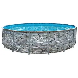 Summer Waves Elite Frame Pool 549 x 132 cm Steinoptik