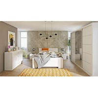 Stylefy Schlafzimmer-Set Mela, (Komplettset, Set (5-St), Design weiß
