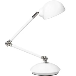 Schreibtischlampe weiß 60 cm rund HELMAND