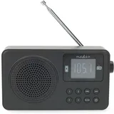 Nedis FM-Radio Tragbare Ausführung schwarz/weiß
