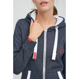 Oxmo Jogginganzug dunkelblau / blutrot / weiß XS